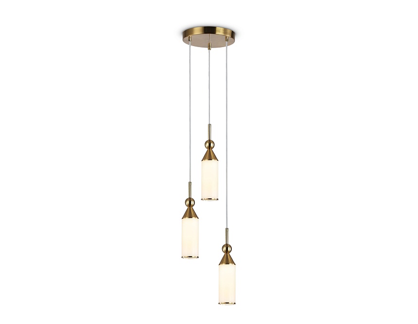 LH55272/3 BS/FR латунь/белый матовый E14 max 40W D230*1200