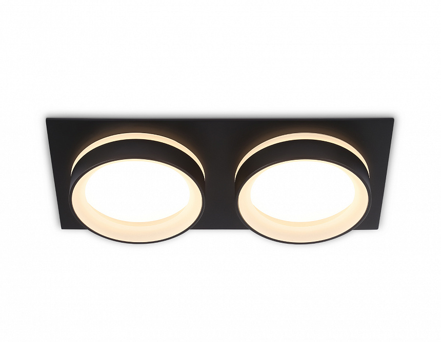 TN6712/2 BK черный IP44 GX53/2 max 15W 210*105*45