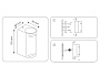 ST3741/2 GR серый IP54 GU10/2 max 35W 150*68*92
