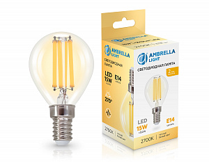 451533 Filament LED P45 15W E14 2700K 220-240V