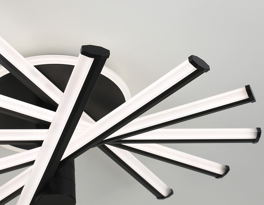 FL6232 BK черный 96W 3000K-6400K 605*605*200 (ПДУ ИК)