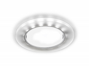 G214 CH/WH хром/матовый GX53+3W(LED WHITE)