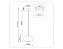 LH11081 WH/FR белый/белый матовый 4W 3000K D180*130