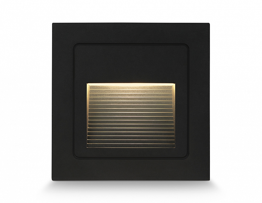 ST8212 BK черный IP65 LED 3000K 3W 84*84*46