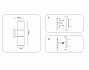 ST2455 BK/FR черный/белый матовый IP54 E27 max 40W 300*90*155