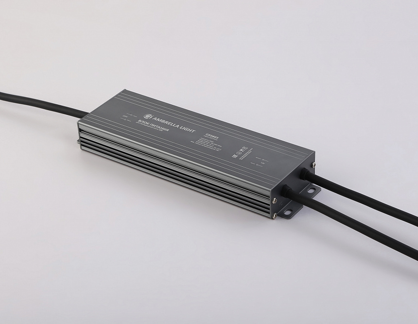 GS9865 блок питания 12V 200W 16.7A IP67 185-260V 220*65*28