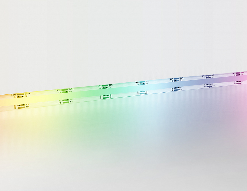 GS4951 COB 576Led/ 14W m/ 24V IP20 RGB/ 5m*10mm*3mm (4 конт.) GS4951 COB 576Led/ 14W m/ 24V IP20 RGB/ 5m*10mm*3mm (4 конт.)