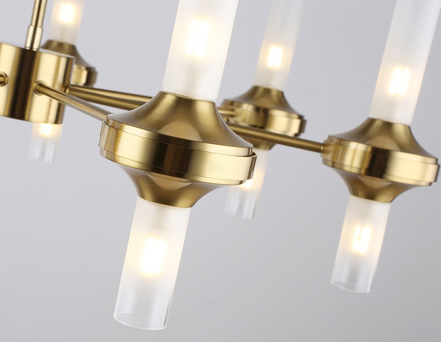 LH55360/14 BS/CL латунь/прозрачный G9/14 max 30W D750*690