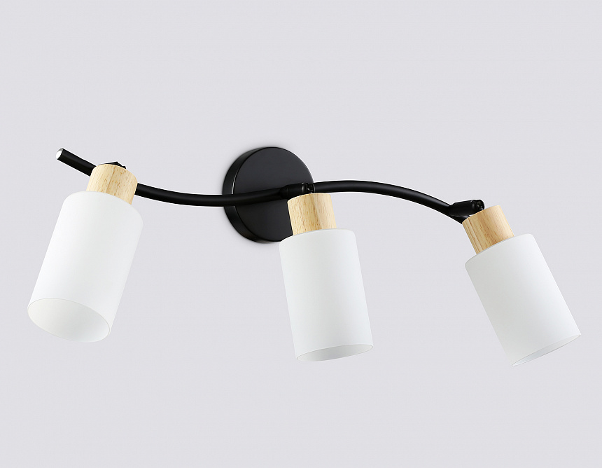 TR8722/3 BK/WD черный/дерево E14/3 max 60W 580*100*210