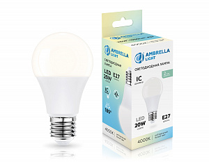 602004 LED A60 20W IC E27 4000K 175-265V
