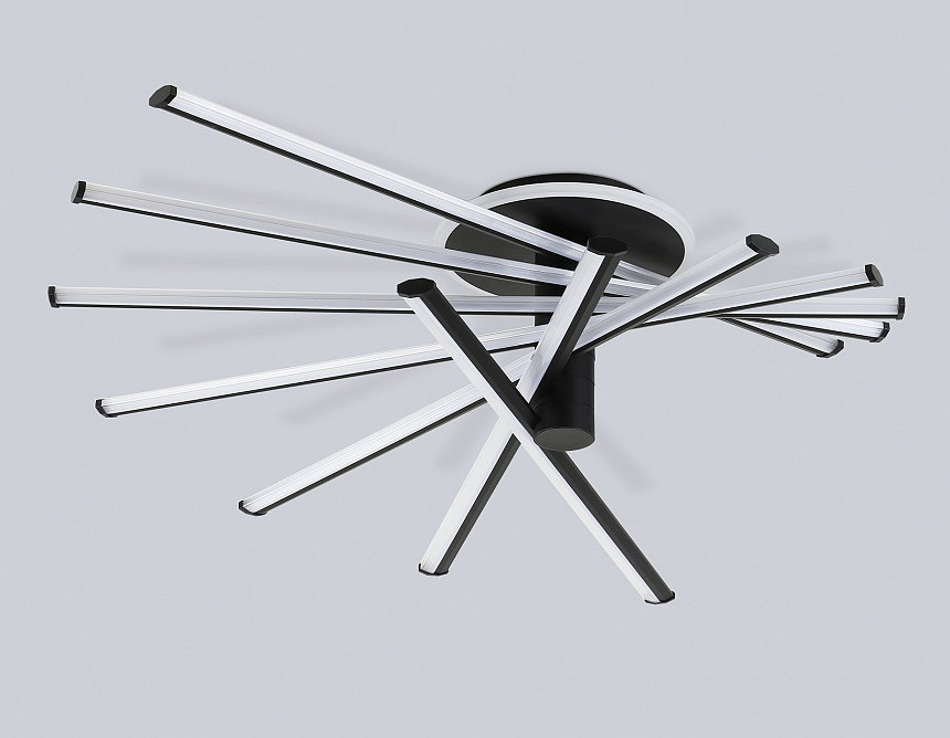 FL6242 BK черный 135W 3000K-6400K 900*750*230 (ПДУ ИК)