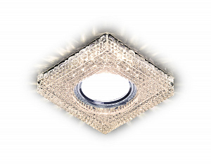 S272 CL/WW хром/прозрачный MR16+3W(LED WARM)