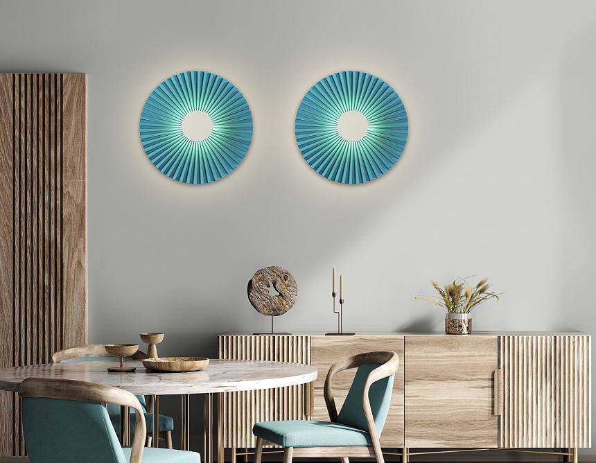 LH72651 WH/GR белый/бирюзовый 6W 3000K D300*100