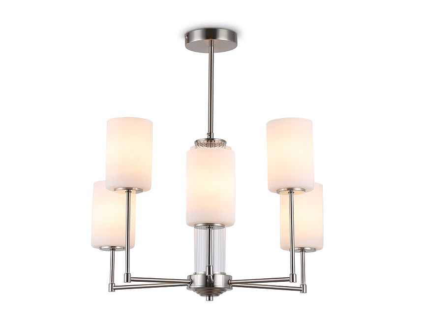 LH56211/6 SN/FR никель/белый матовый E27/6 max 60W D600*600