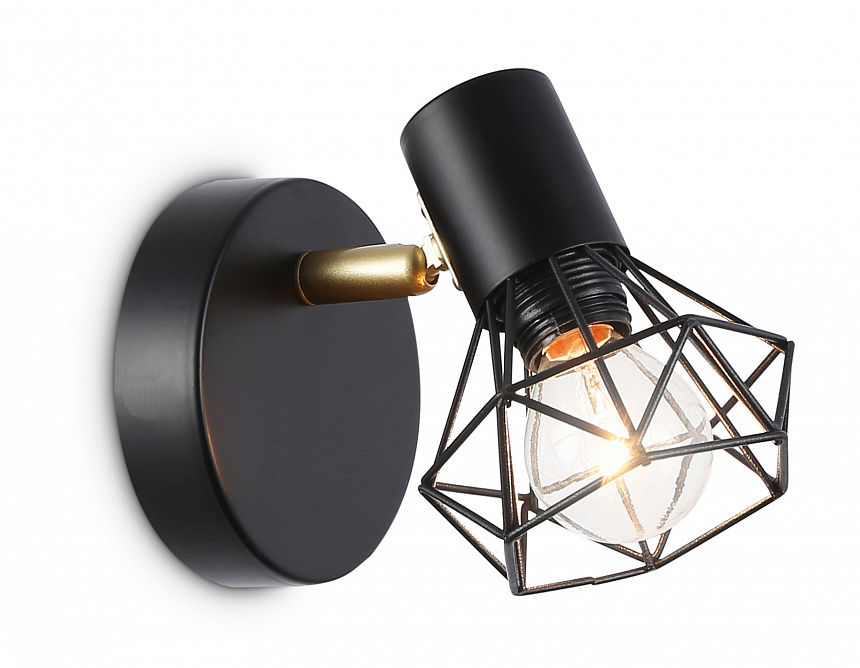 TR8655 BK/GD черный/золото E14 max 60W 170*100*140