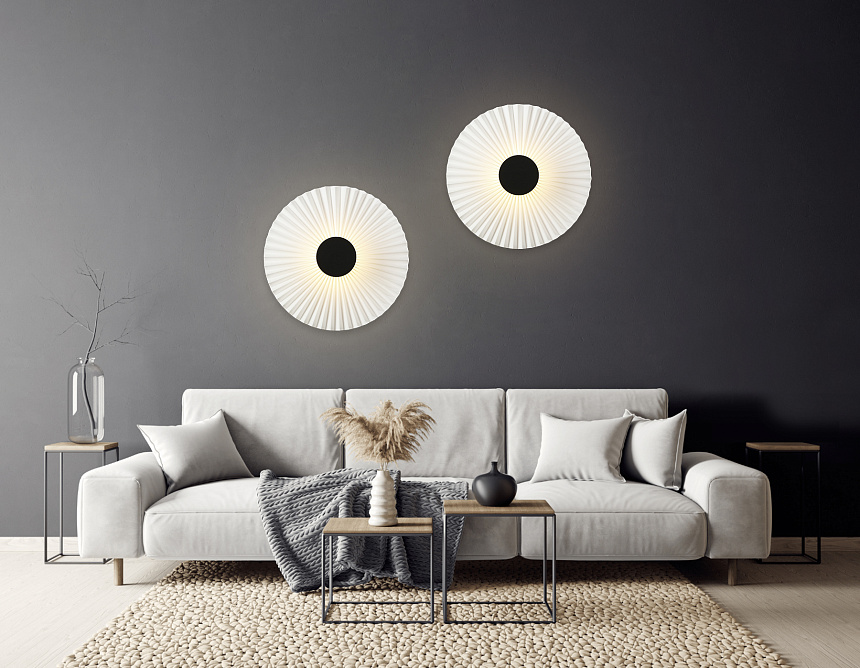 LH72641 BK/WH черный/белый 6W 3000K D300*100