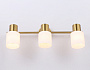 TR3972/3 BS/FR латунь/белый матовый  E27*3 max 40W 460*80*140