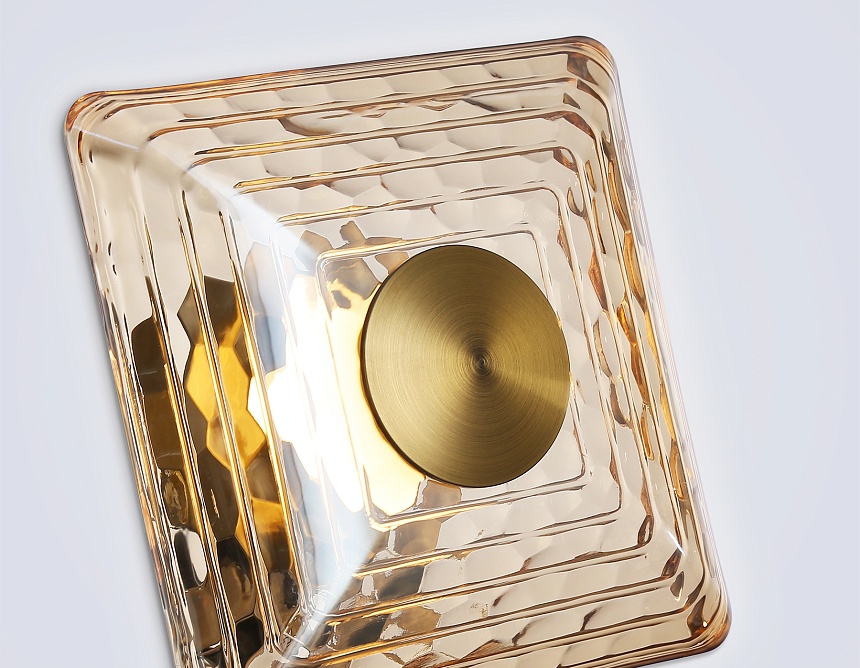 LH31035 BS/TI латунь/янтарь 6W 3000K 150*150*85