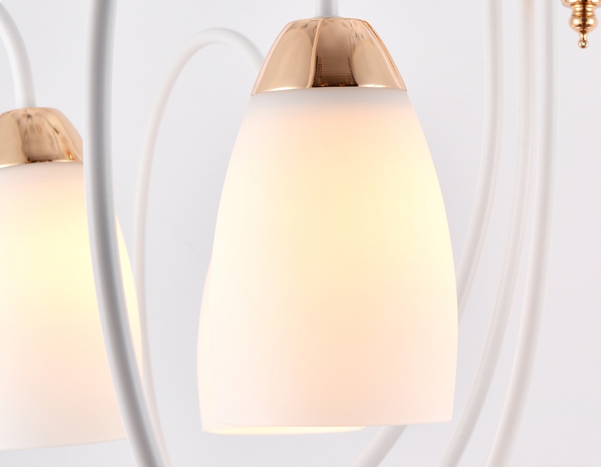 TR3120/6 WH/GD белый/золото E27 max 40W D850*480