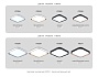 FZ1250 WH/GR белый/серый 18W 5000K 250*250*60 (Без ПДУ)