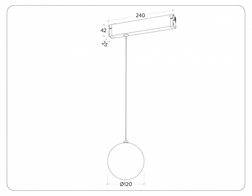 GL1442 BK/FR черный/белый матовый IP20 10W 3000K-6400K 220V 120° D120 H1500 (Без ПДУ)