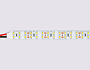 GS3603 2835 204Led/ 20W m/ 24V IP20 6500K/ 5000*14*1.2mm (2 конт.)
