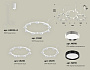 XR92082100/22 SWH/PBK/PSL белый песок/черный полированный/серебро полированное GX53