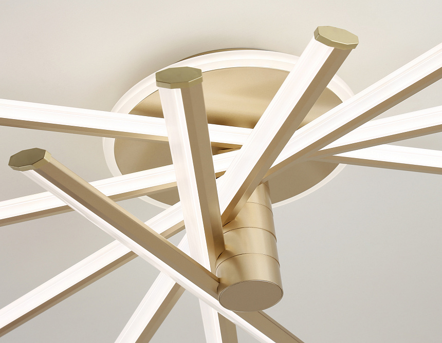 FL6234 GD золото 96W 3000K-6400K 605*605*200 (ПДУ ИК)