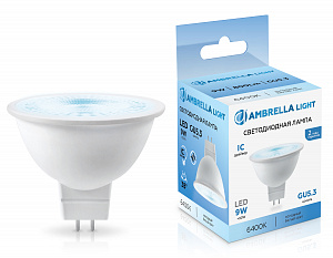 170906 Лампочка LED MR16 9W IC GU5.3 6400K 175-265V 38°