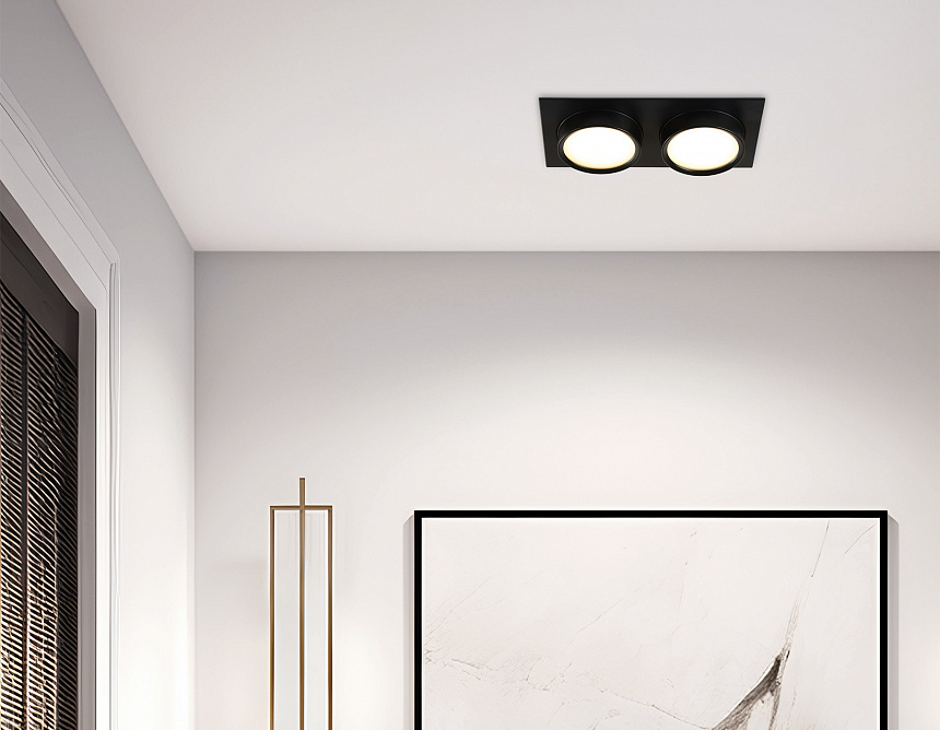 TN6743/2 BK черный IP44 GX53/2 210*110*57