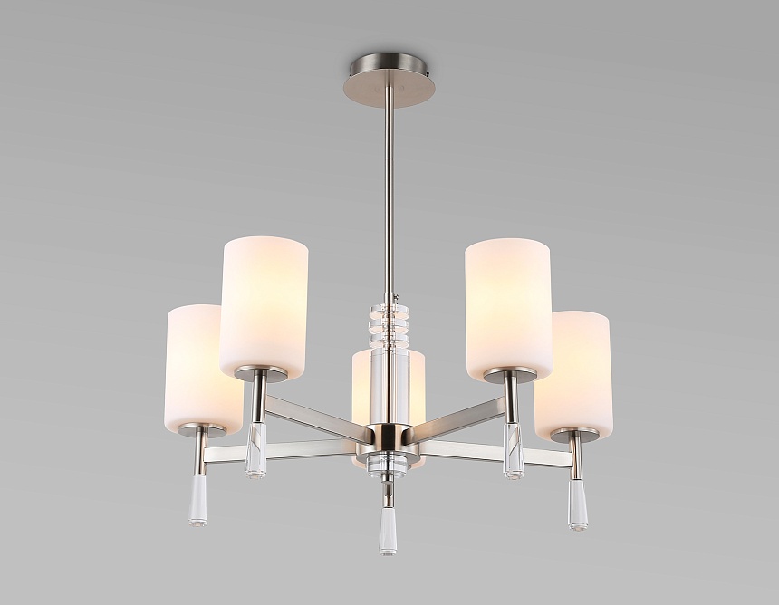 LH56251/5 SN/FR никель/белый матовый E27/5 max 60W D600*590