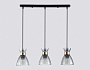 TR3407/3 BK/FGD/SM черный/золото/дымчатый E27/3 max 60W 550*135*1000