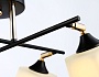 TR303084/4 BK/FGD/FR черный/золото/белый матовый E27/4 max 40W 580*580*250