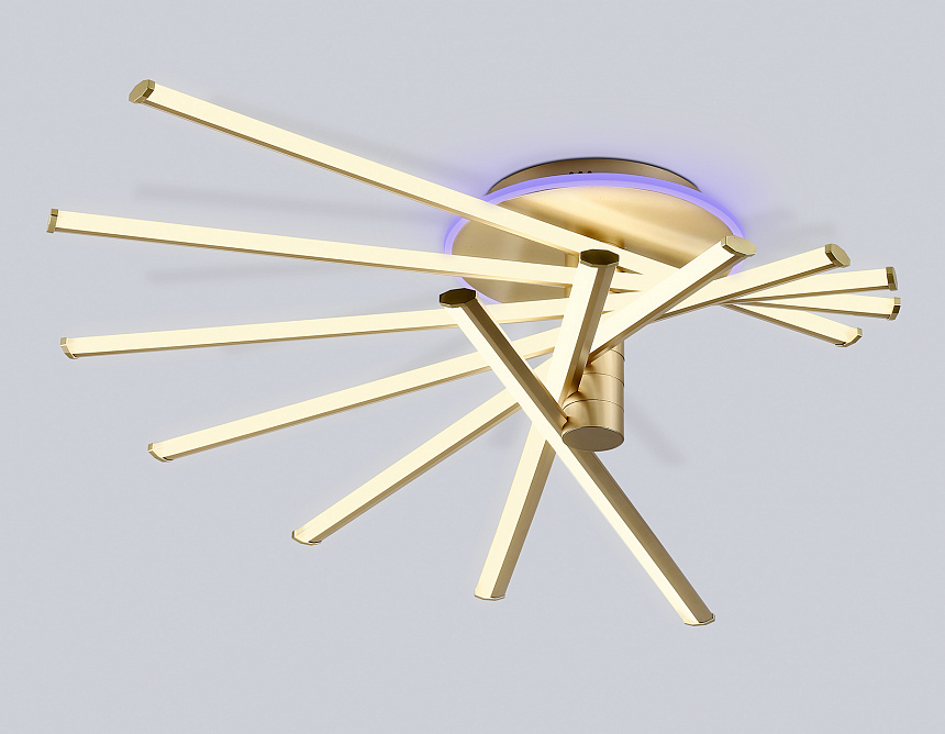 FL6244 GD золото 125W 3000K-6400K+RGB 900*750*230 (ПДУ ИК)