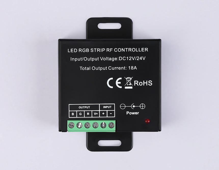 GS11301 контроллер RGB 18A 12V 216W/ 24V 432W (ПДУ Радио 2.4G CR2025)