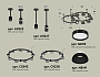 XR92221101/16 SBK/PBK/FR черный песок/черный полированный/белый матовый GX53