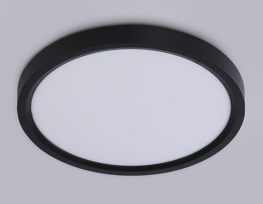 FZ1902 BK черный IP54 13W 3000K-6500K CCT-переключатель D230*25 (Без ПДУ)