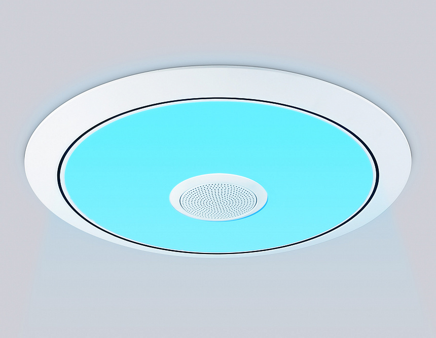 FZ720 WH белый IP20 52W 3000-6500K+RGB Music 450*65 (ПДУ ИК)