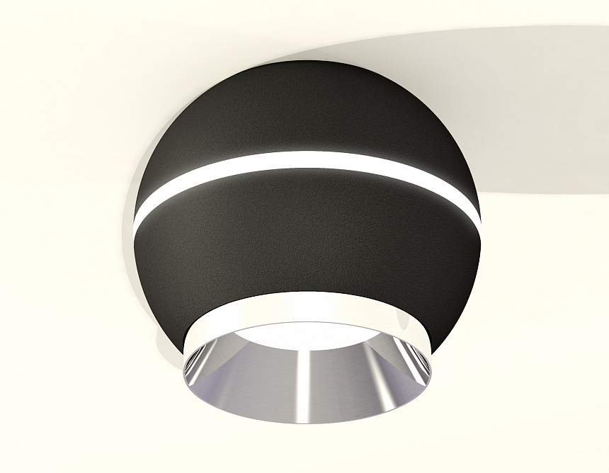 XS1102011 SBK/PSL черный песок/серебро полированное MR16 GU5.3 LED 3W 4200K (C1102, N7032) XS1102011 SBK/PSL черный песок/серебро полированное MR16 GU5.3 LED 3W 4200K (C1102, N7032)