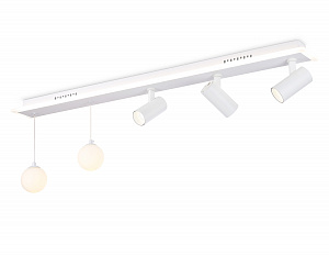 FL66201/1+5 WH белый 67W 3000K-6400K+G9/2 1000*100*400 (ПДУ ИК)