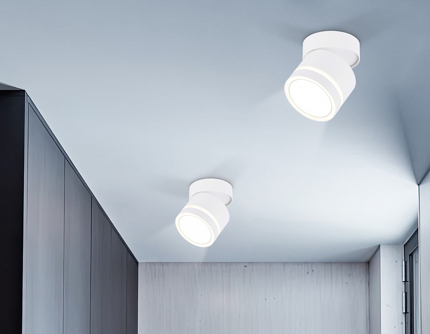 TA1444 WH/FR белый/белый матовый GX53 max 12W D85*90