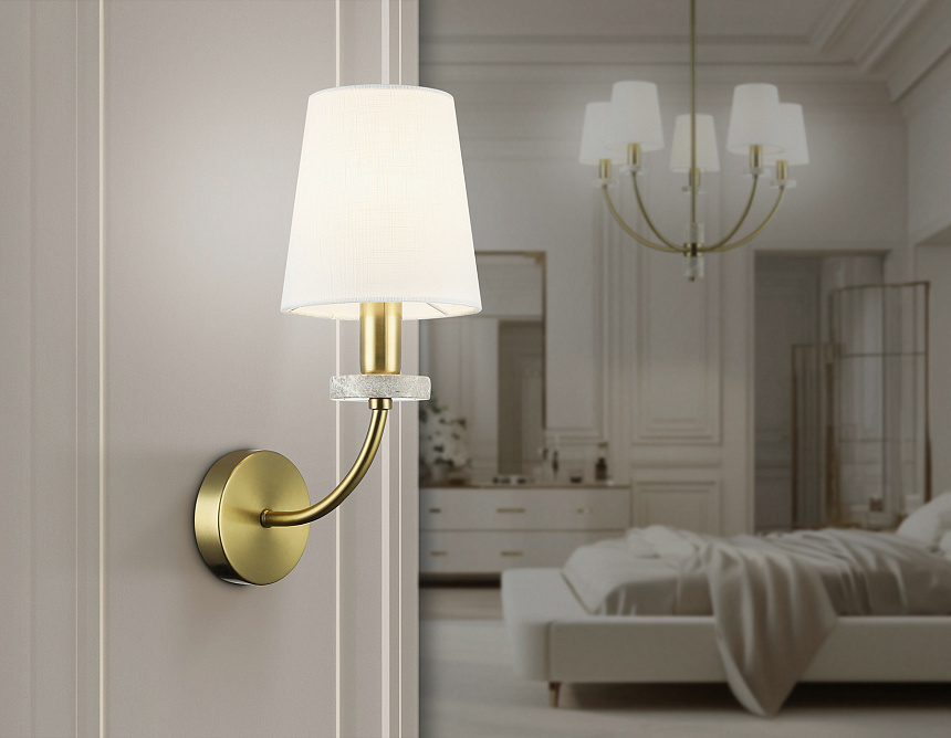 LH75359 SB/WH бронза/белый E14 max 40W 140*205*350