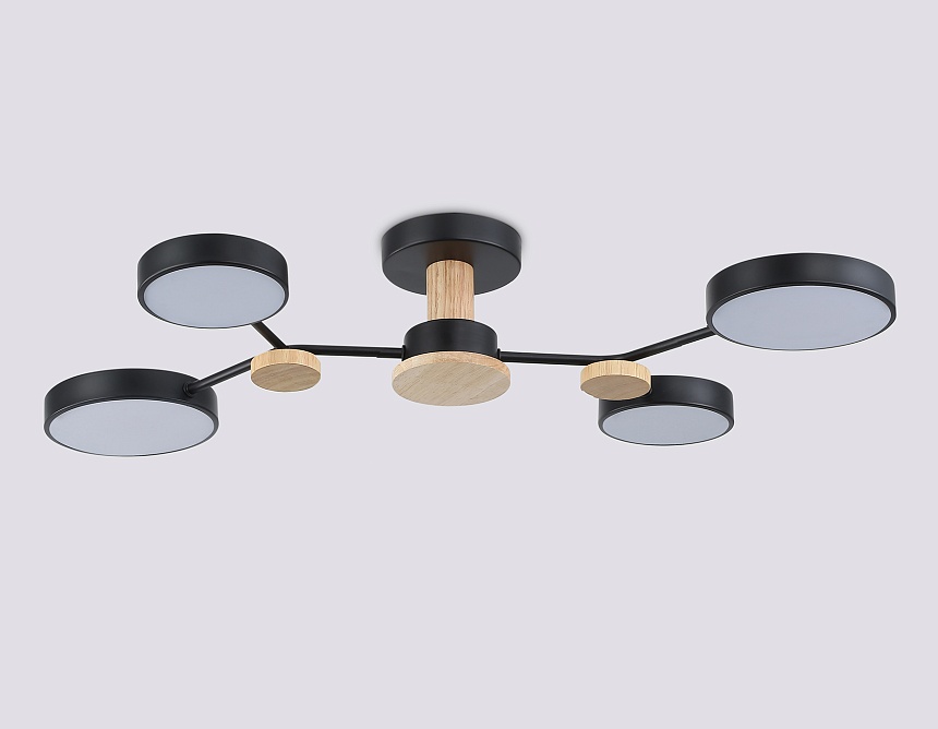 FL4860/4 BK/WD черный/дерево 60W 3000-6000K 700*400*120 (без ПДУ)