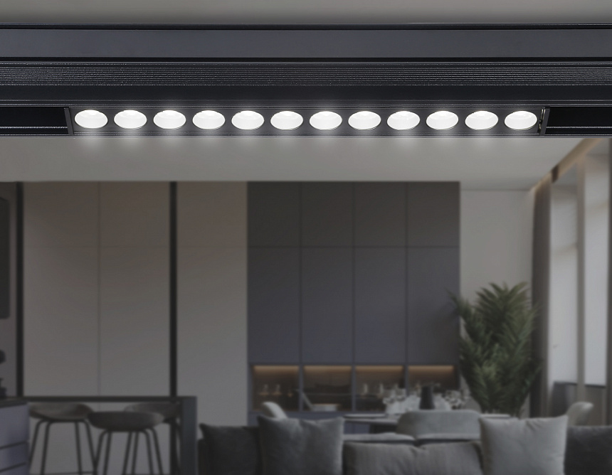 GL4024 BK черный IP20 12W 4200K 48V 24° 220*22*45