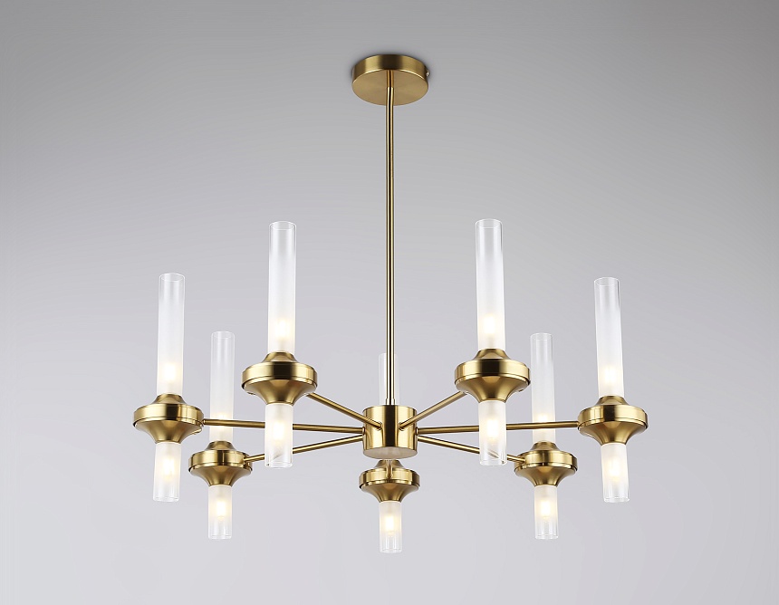 LH55360/14 BS/CL латунь/прозрачный G9/14 max 30W D750*690