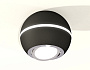XS1102021 SBK/PSL черный песок/серебро полированное MR16 GU5.3 LED 3W 4200K (C1102, N7003)