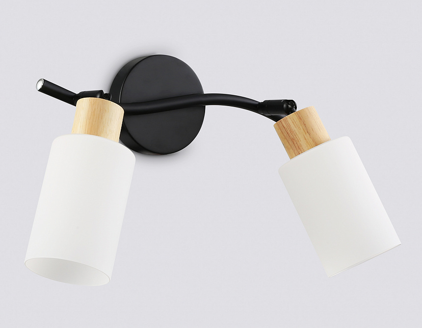 TR8721/2 BK/WD черный/дерево E14/2 max 60W 380*100*210