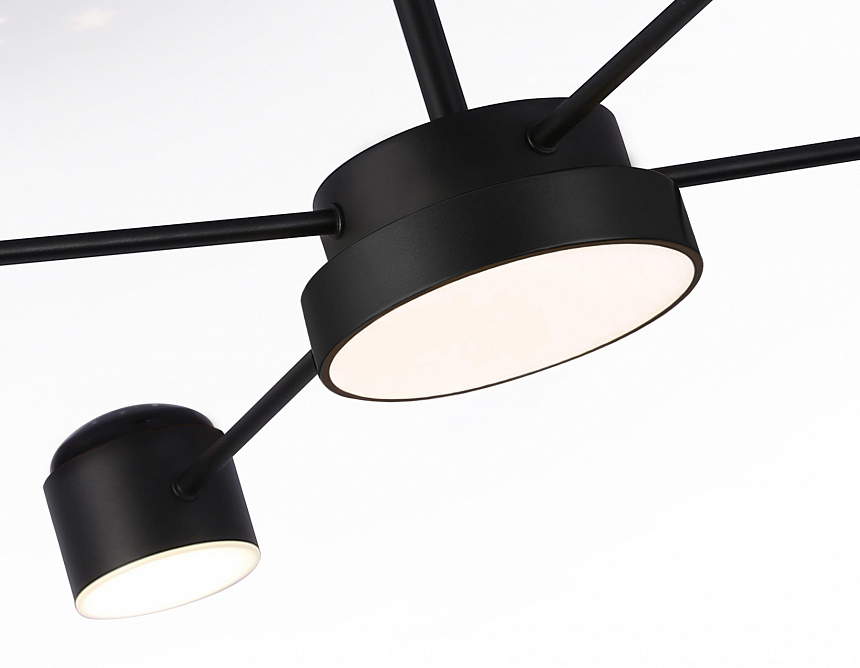 FL51632/4+1 BK/GD черный/золото 3000K-6400K 48W 910*745*300 (ПДУ ИК)