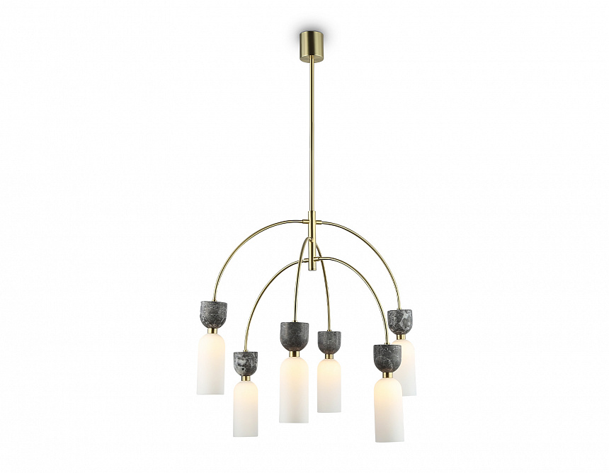 LH53333/6 GD/WH золото/белый G9*6 max 25W D680*1290