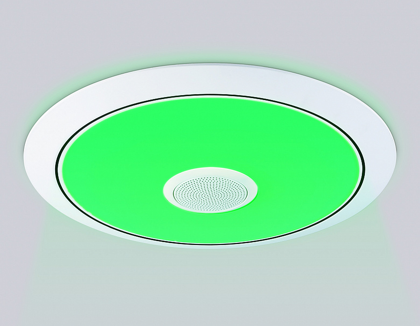 FZ720 WH белый IP20 52W 3000-6500K+RGB Music 450*65 (ПДУ ИК)